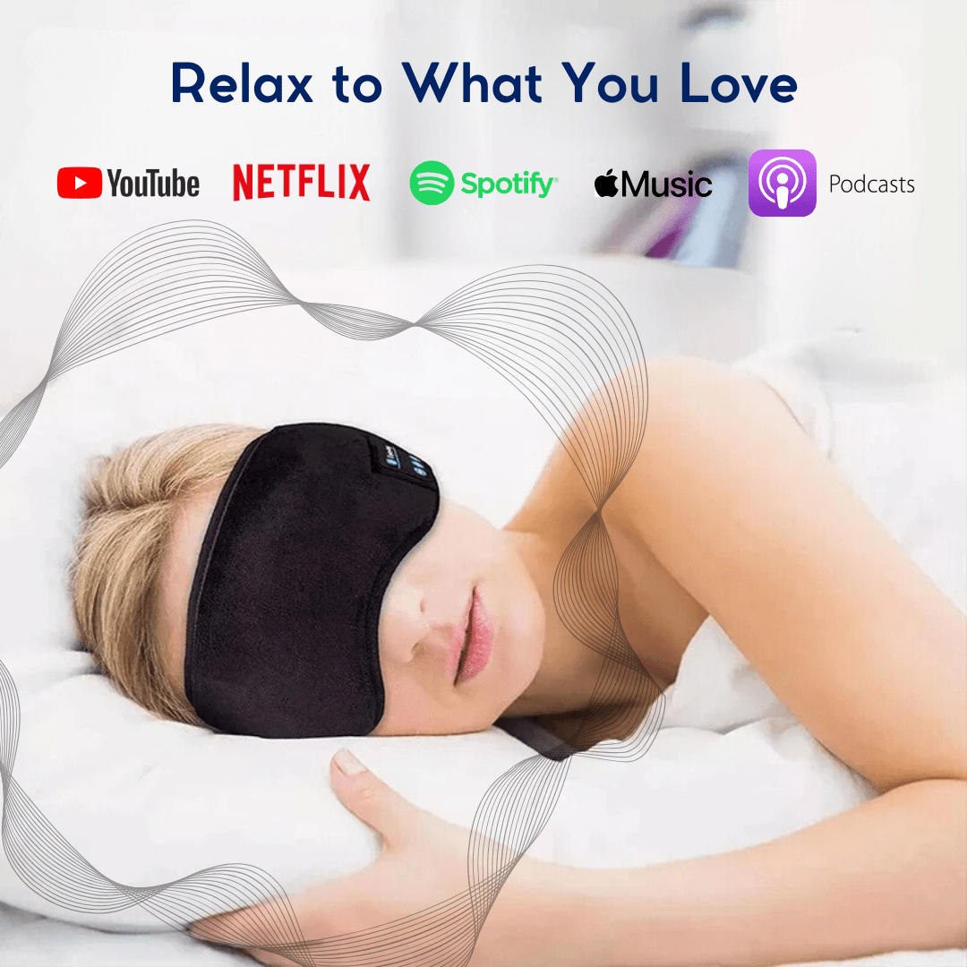 NightWave™ Wireless Audio Sleep Mask - Yawnic