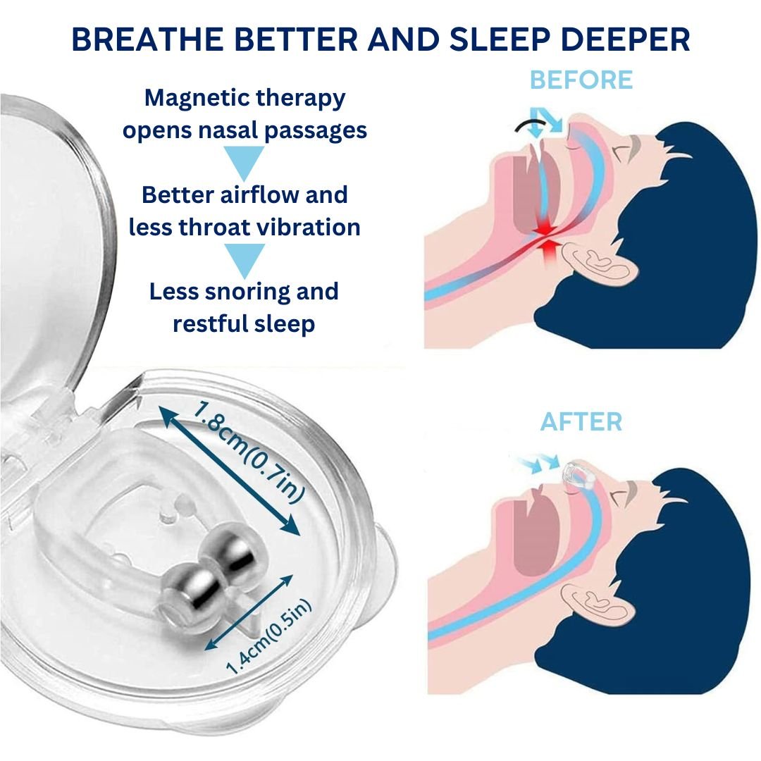 SilentBreathe™ Magnetic Nose Clip - Yawnic