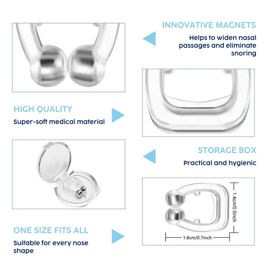 SilentBreathe™ Magnetic Nose Clip - Yawnic